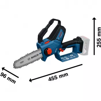 Akku-Astsäge GKE 18V-20 Professional solo, 18 Volt, Kettensäge Blau, ohne Akku und Ladegerät