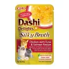 Nassfutter-Leckerli für Katzen INABA Dashi Delights Silky Broth – Huhn mit Thunfisch & Lachs, 40 g Beutel, 93% Feuchtigkeit, diätetische Verdauungsunterstützung