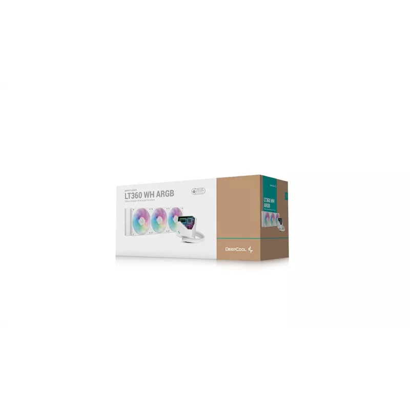 DeepCool LT360 Prozessor All-in-One Flüssigkeitskühler, 12 cm, weiß, 1 St.
