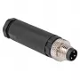 DeLOCK M8 Steckverbinder A-codiert 3-polig Stift Schraubanschluss schwarz