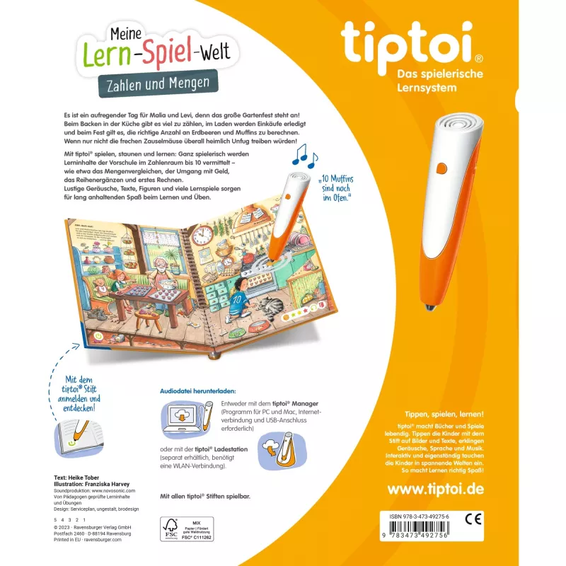 tiptoi Meine Lern-Spiel-Welt: Zahlen und Mengen, Lernbuch