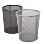 Mülleimer Forpus, 12l, schwarz, perforiertes Metall