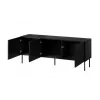 RTV-Schrank SIENA 150.5x40x60 schwarz matt