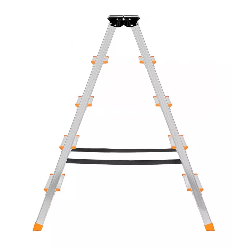 Klappleiter Krause 120410, Aluminium, 6 Stufen, Breite 480 mm, maximale Höhe 105 cm