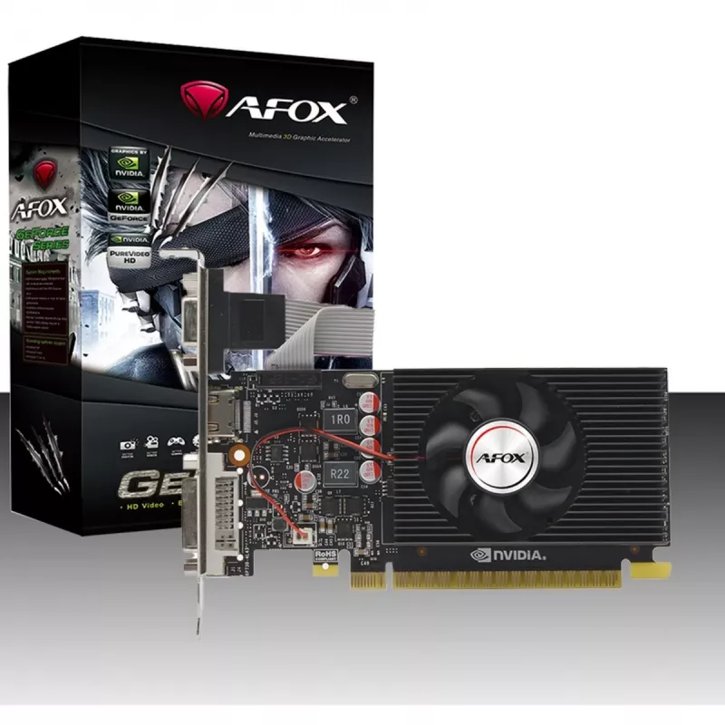 Grafikkarte AFOX AF240-1024D3L2 — NVIDIA GeForce GT 240, 1 GB GDDR3, 128-bit, PCIe 2.0