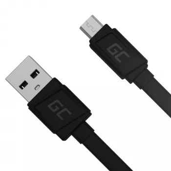 Mattes Flachkabel - USB-A auf Micro-USB