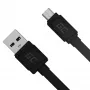 Mattes Flachkabel - USB-A auf Micro-USB