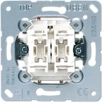 Wandschaltermodul JUNG 505 U 1P, 1-polig 10 A, 250 V — Metallic White