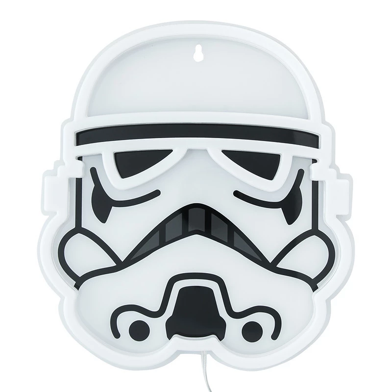 Wandmontierbare LED-Neonleuchte Paladone Stormtrooper Modell PP14595SWVN, dekorative Star Wars-Beleuchtung