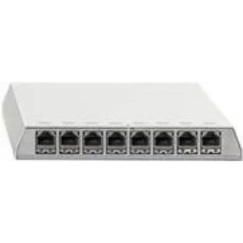 Patchfeld Rutenbeck PP-Cat.6A iso-8 Ap rw geschirmt 8x RJ-45