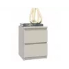 Nachttisch top e shop MALWA M2 KASZMIR — 2 Schubladen, Spanplatte, Kaschmir, 300×300×400 mm