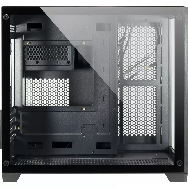 PC-Gehäuse Inter-Tech C-501 Aspect Midi Tower Schwarz