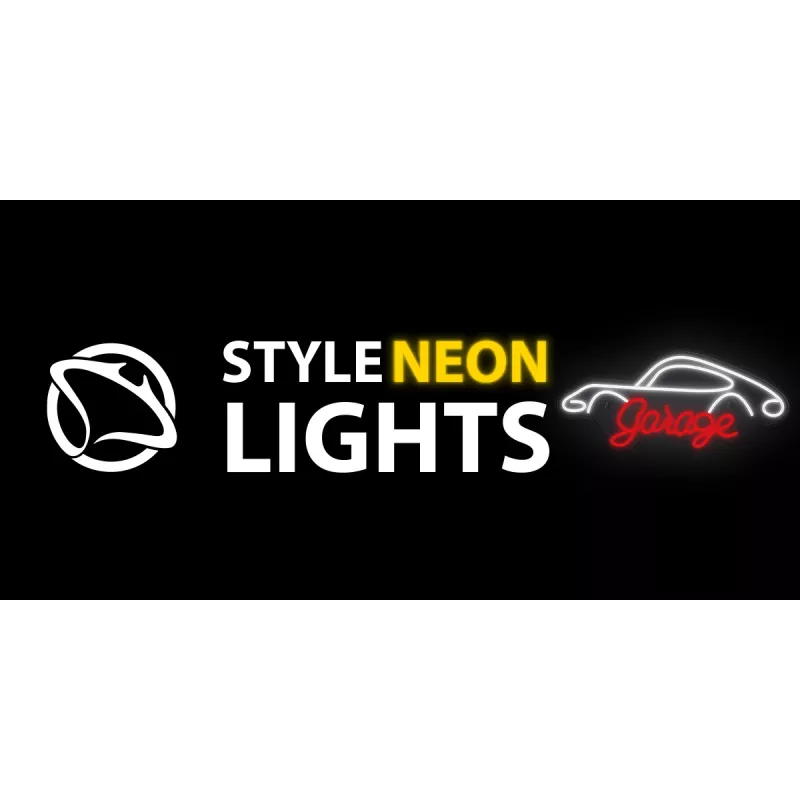 Dekorative Neonleuchte MANTA SNL95WH weiß-rot — zweifarbige Beleuchtung im Neon-Stil