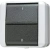 JUNG 802 W - Wippschalter - 2-polig - Kabelgebunden - Schwarz - Weiß - Thermoplast - IP44