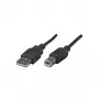 manhattan Verbindungskabel, USB-Verbindungskabel, USB-B auf USB-A 2.0, Länge: 3 m, Farbe: Schwarz (333382)