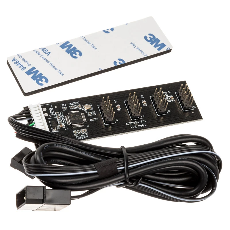 USB Hub Karte Kolink USB 2.0 mit 60cm USB & Molex Kabel