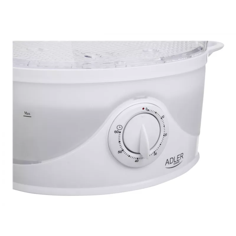 Dampfgarer Adler AD 633 3 Körbe freistehend 800 W Weiß