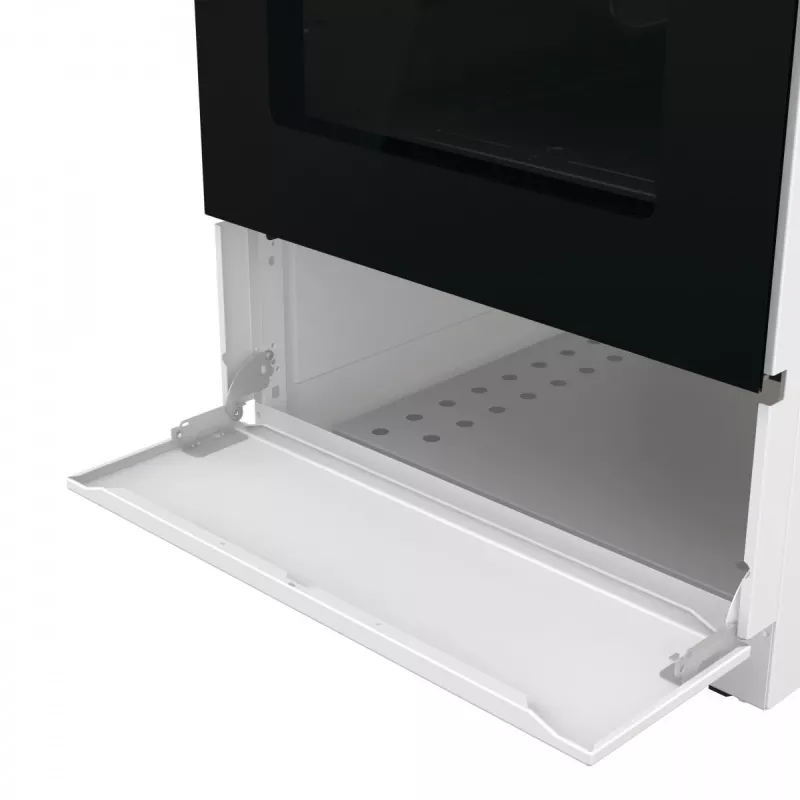 Freistehender Gasherd mit Backofen Gorenje GG5A10WFFM — 4-Flammen-Kochfeld, 70 l Backofen, emaillierte Oberfläche, weiß
