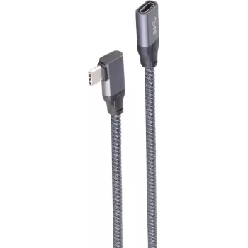 ShiverPeaks SHVP BS13-56020 - USB 3.2 Kabel 90° C-Stecker auf Buchse 1,0 m - Kabel - Digital/Daten (BS13-56020)