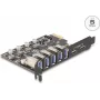 DELOCK PCI Express x1 Karte 90346 — 5 Gbit/s, 5x externe Ports
