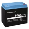 Wiederaufladbare LiFePO4-Batterie QOLTEC 12,8V 30Ah 384Wh mit BMS