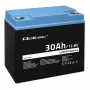 Wiederaufladbare LiFePO4-Batterie QOLTEC 12,8V 30Ah 384Wh mit BMS