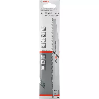 Bosch S 2345 X Säbelsägeblatt Hochkohlenstoffstahl (HCS) 5 Stk.