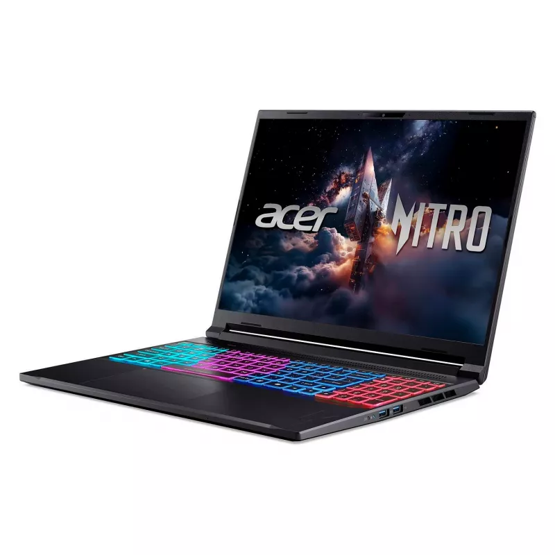 Laptop Acer Nitro V 16S ANV16S-71-708Y — Intel Core 7 240H, 16 Zoll WUXGA, 16 GB DDR5, 1 TB SSD, Windows 11 Home, Schwarz