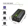 Qoltec Monolith power adapter/inverter Auto 600 W Schwarz