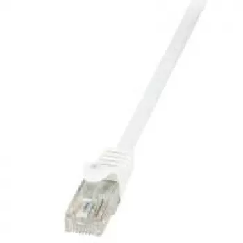 LogiLink CP2111U RJ45 Netzwerkkabel, Patchkabel CAT 6 U/UTP 20,00 m weiß mit Rasthakenschutz 1