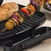 Elektrogrill Petra PT4366MBLKVDE schwarz mit Antihaftbeschichtung und einstellbarer Temperatur