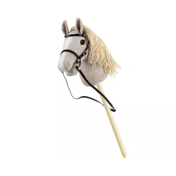 Plüsch-Steckenpferd Milly Mally 6626 Hellgrau – milly mally Kuscheltier, Steckenpferd zum Reiten