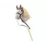 Plüsch-Steckenpferd Milly Mally 6626 Hellgrau – milly mally Kuscheltier, Steckenpferd zum Reiten