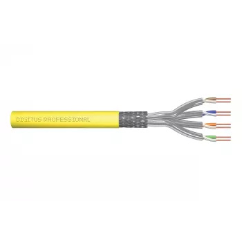 Netzwerkkabel Digitus CAT 7A S/FTP Installationskabel 500 m Gelb