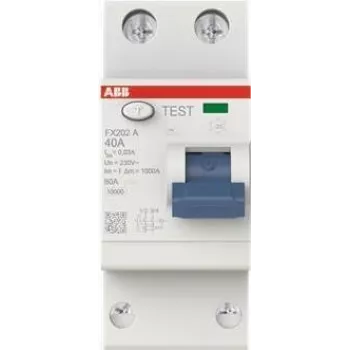 ABB FI-Schutzschalter FX202A-40/0.03 2-polig Typ A 40A 30mA (2CSF202165R1400)