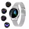 Smartwatch ORO-MED ORO-SMART CRYSTAL SILVER — rundes Metallgehäuse, LCD 240 × 198, 1,04 Zoll Display, Bluetooth 4.0, wasserdicht, 120 mAh Batterie
