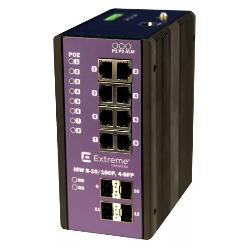 Extreme 8-PORT POE+ Gigabit mit 4-PORT Sfp Betriebstemperatur -40 °C - +75 °C