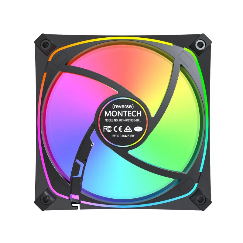 MONTECH RX120 PRO Schwarz 120mm ARGB Gehäuselüfter