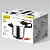 Dampfkochtopf Maestro MR-2902, 6 L, silber