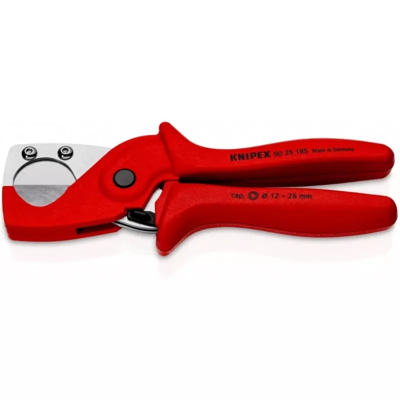 Knipex 90 25 185 - Rohrschneider - Edelstahl - Kunststoff - Rot - 1,2 cm - 18,5 cm (90 25 185)