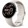 Google Pixel Watch 3 45 mm WLAN Smartwatch, Silber poliert (Porcelain)