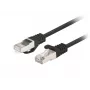LANBERG Cat6 RJ-45 Patchkabel PCF6-20CC-0200-BK, 2 m, F/UTP, CCA, 250 MHz, 10 Gbit/s, schwarz