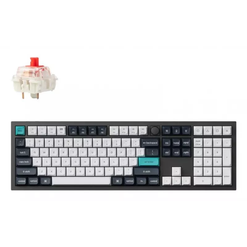 Mechanische Tastatur Keychron Q6 Max QMK VIA mit Gateron Jupiter Switches, Full-Size-Layout
