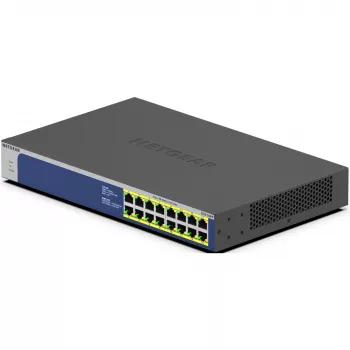 NETGEAR GS516PP Unmanaged Gigabit Ethernet (10/100/1000) Power over Ethernet (PoE) Blau, Grau
