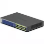 NETGEAR GS516PP Unmanaged Gigabit Ethernet (10/100/1000) Power over Ethernet (PoE) Blau, Grau