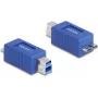 DeLOCK 67215 Kabeladapter USB Typ-B USB Micro-B Blau