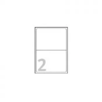 Avery - Adressetiketten - Weiß - 199,6 x 143,5 mm - 200 Etiketten (100 Blatt x 2) (L7168-100)