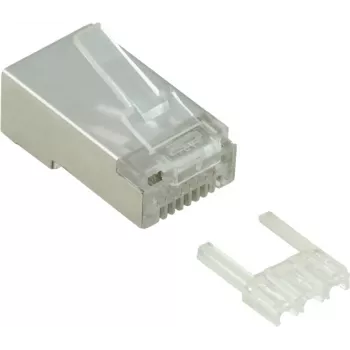 VALUE - Netzwerkanschluss - RJ-45 (M) - abgeschirmt - CAT 6e - durchsichtig (Packung mit 10) (21.99.3063)