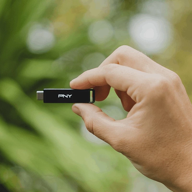 PNY Elite-X USB-Stick 64 GB USB Typ-C 3.2 Gen 1 (3.1 Gen 1) Schwarz (P-FDI64GELTXC-GE)