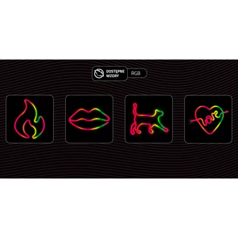 Dekorative Neonleuchte MANTA SNL58RGB — RGB-Farbwechsel-LED-Streifen, Modell SNL58RGB